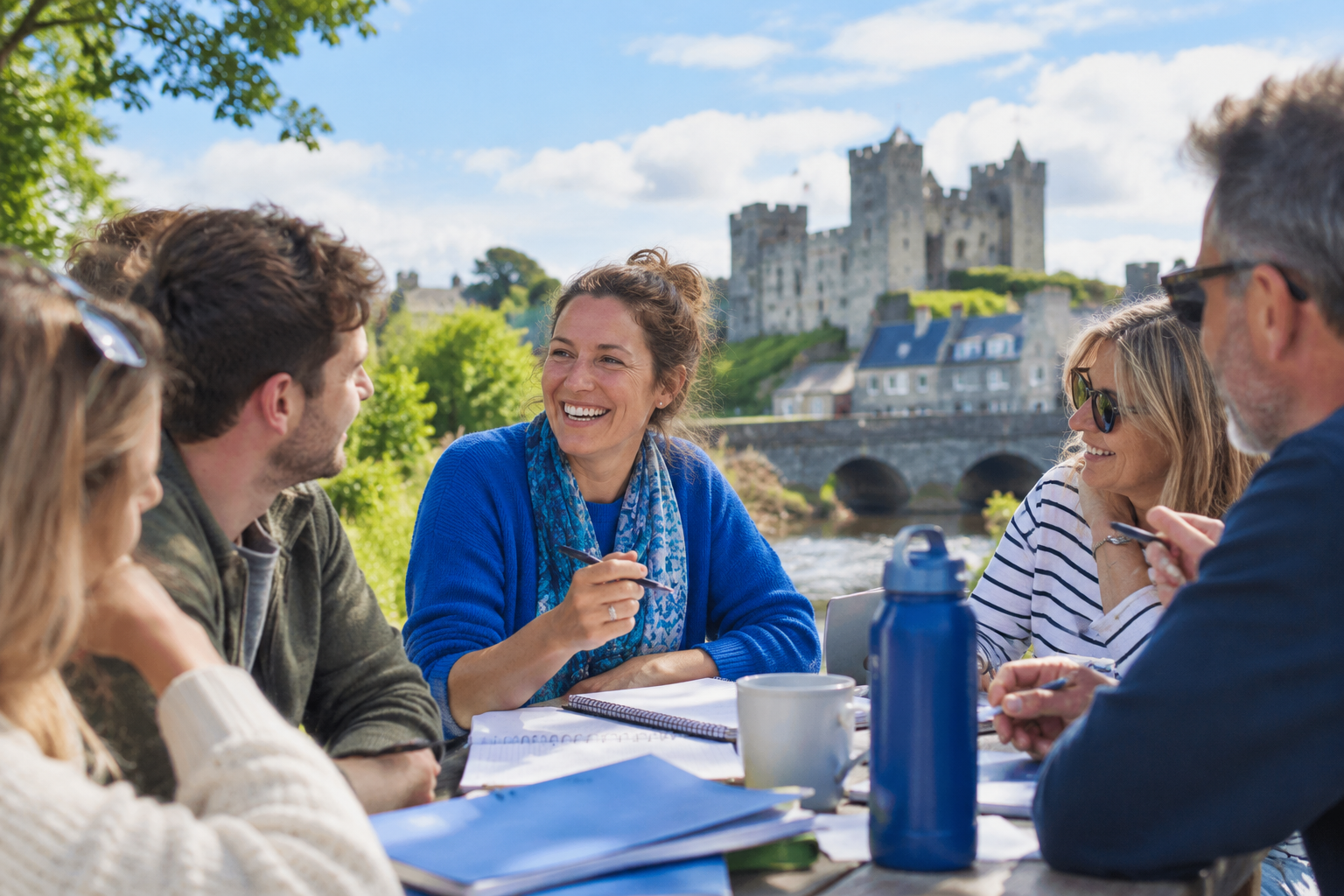 Adult education professionals sharing an Erasmus+ English immersion experience in Ireland