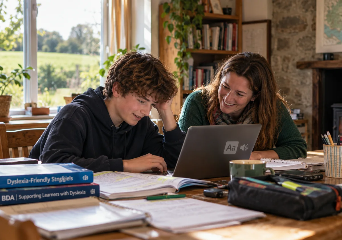 Face-to-face dyslexia-friendly English lesson using learning technology in Ireland