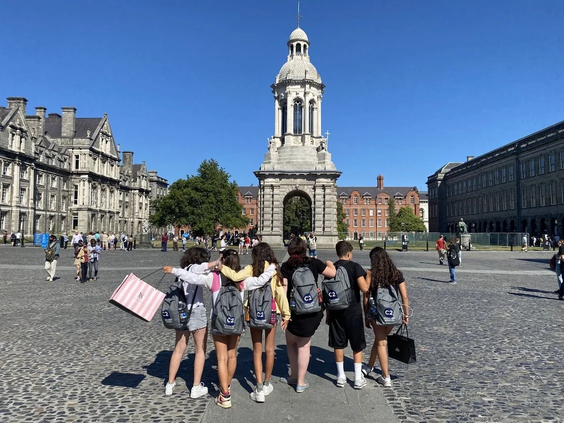 C2 students visiting Trinity College in Dublin