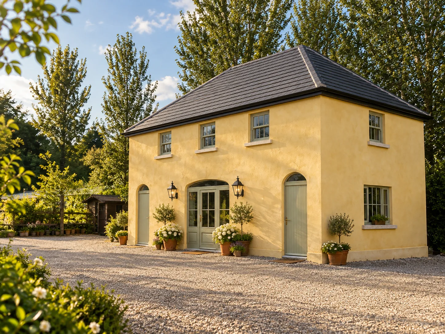 Exterior of the C2 Coach House in the Irish countryside