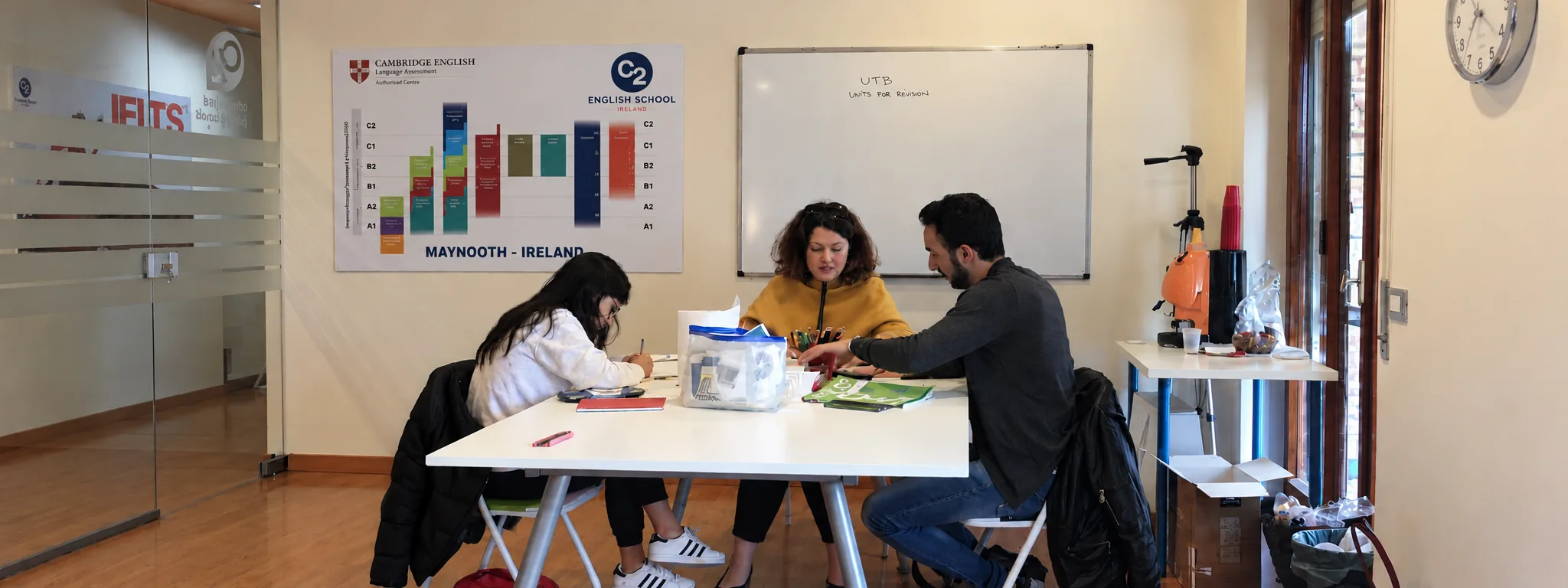 C1 Advanced students working together in Maynooth