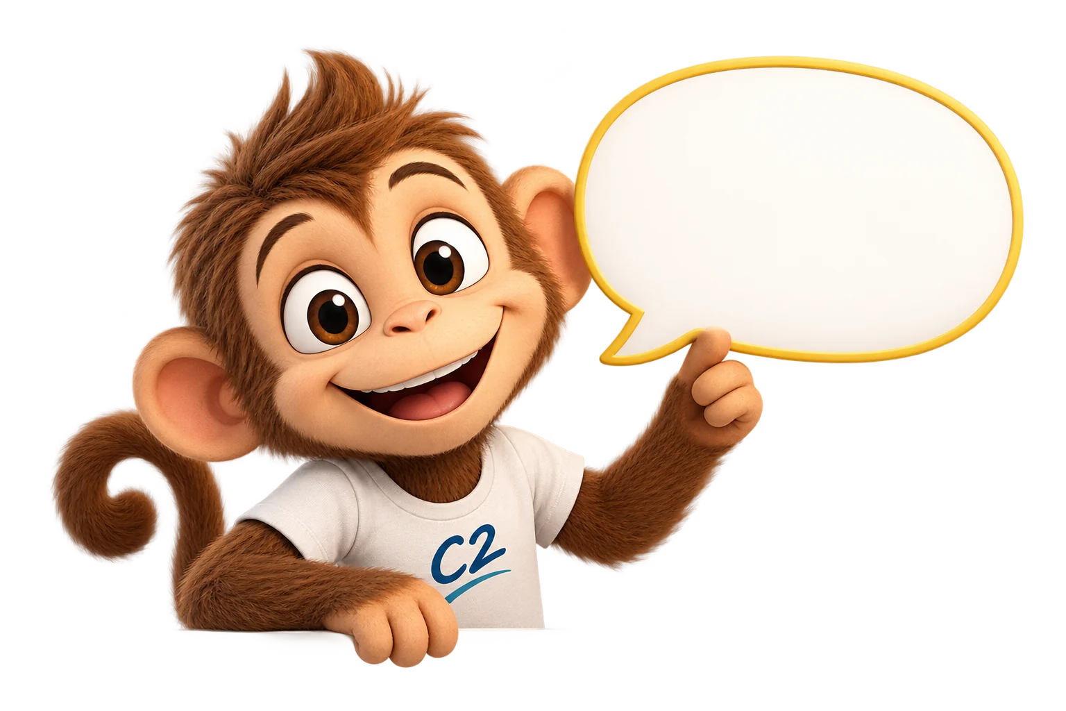Milo the C2 monkey welcoming families to read parent stories